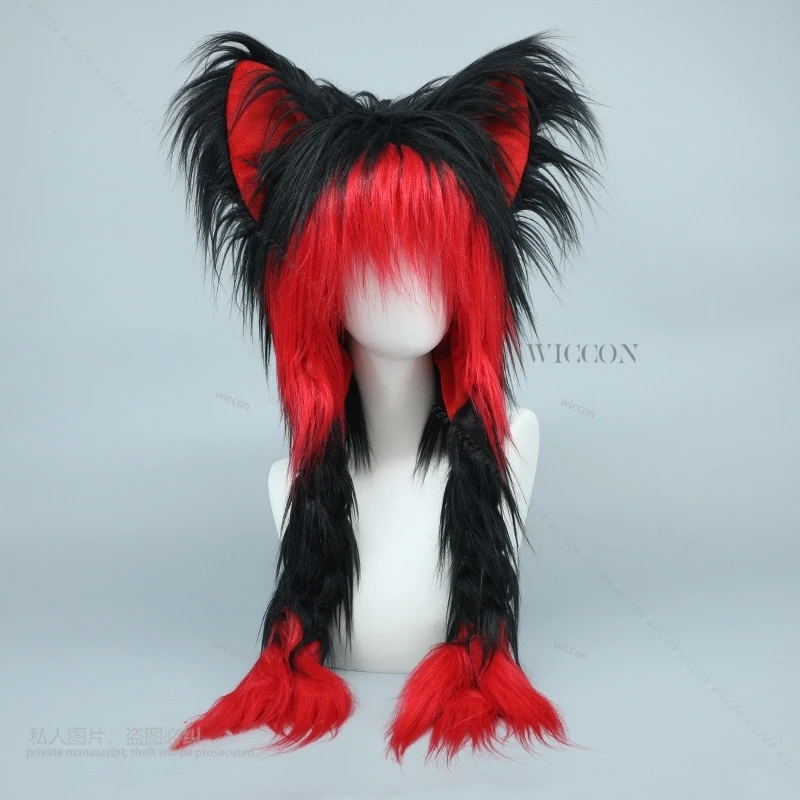 Peludo gato bonito Earmuffs Hat, Brincos vestido de desempenho, Animal Ear Cosplay Costume, apenas chapéu, Halloween Party, Y2K, peludo