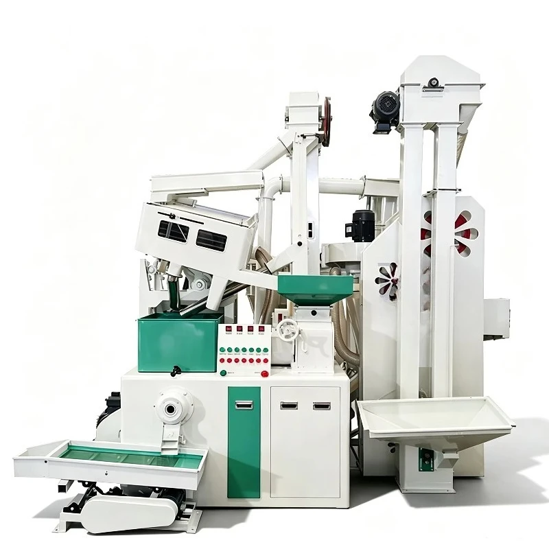 Custom Rice Mill Plant Combined Rice Milling Machine Automatic Paddy Husker Polisher Sorting Grain Processing for Farm Factory