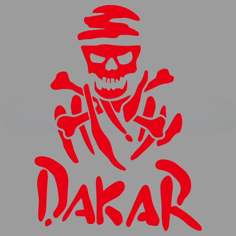 Dakar Skull Frame Stickers - Creative-Funny Vinyl Decals for Cars Trucks Motorcycles - Durable Laptop Wall Art Gift view 6