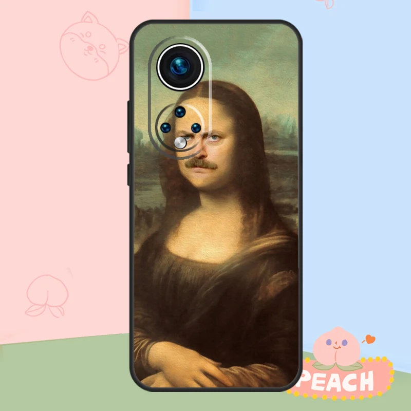 Leonardo da Vinci Mona Lisa Art For Huawei P30 Pro P20 P40 P Smart Nova 9 5T Case For Honor 70 50 X8 X9a Magic 5 Lite Cover