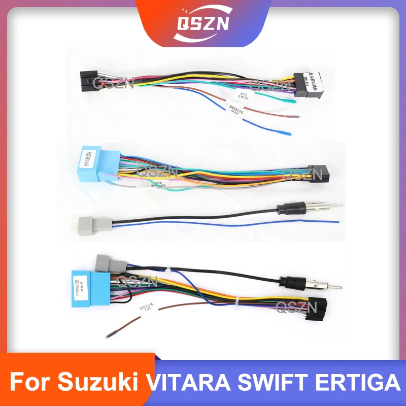 Arnés de cableado de Radio para coche, adaptador Calbe Android con caja Canbus para Suzuki JIMNY ALTO K10 Grand Vitara CIAZ SX4 WAGONR Big Dipper