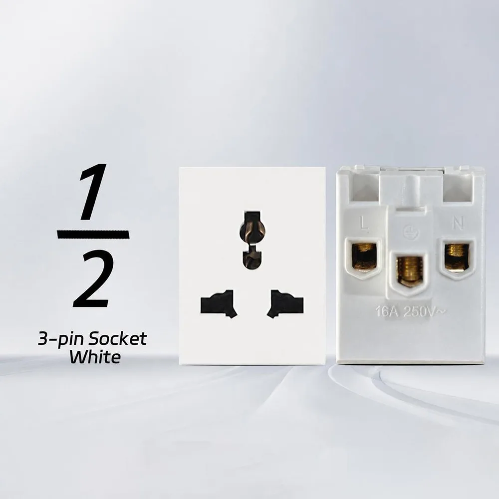 220V 16A 250V Wall Socket Module USB Fast Charge Panel Wall Switch PC Panel Modular Sockets And Switches