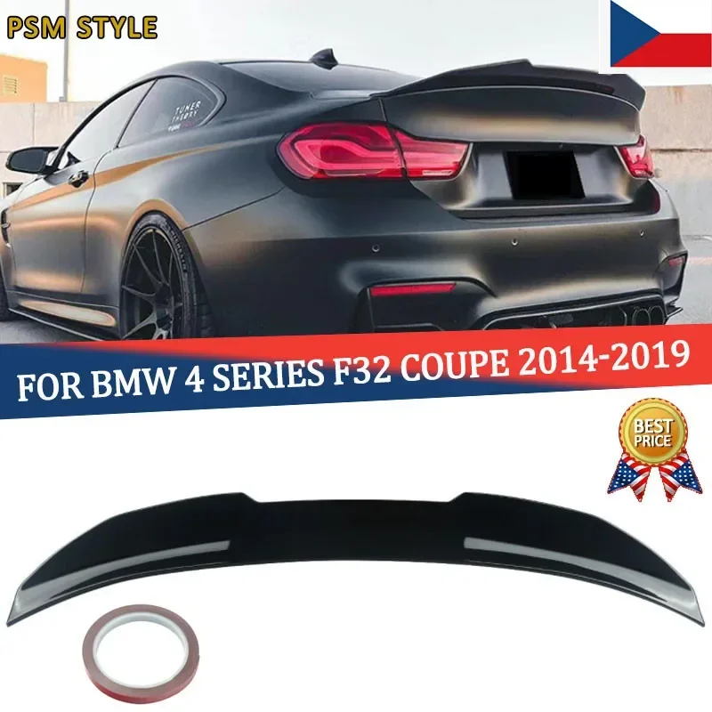 

MagicKit Glossy Black Car Wing PSM Style Rear Trunk Spoiler For BMW 4 Series F32 Coupe 14-20