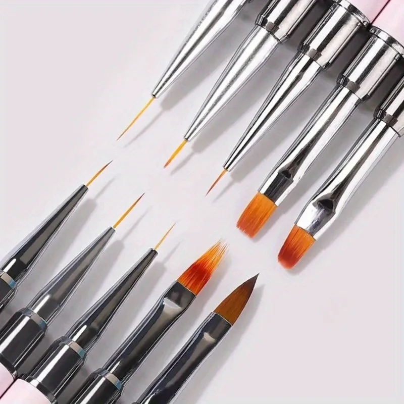 1/5PCS Nail Art Brush Professional Thin Liner for Manicure Decoration Brushes Set Nails French Paint Uv Gel Acrylic Decorating