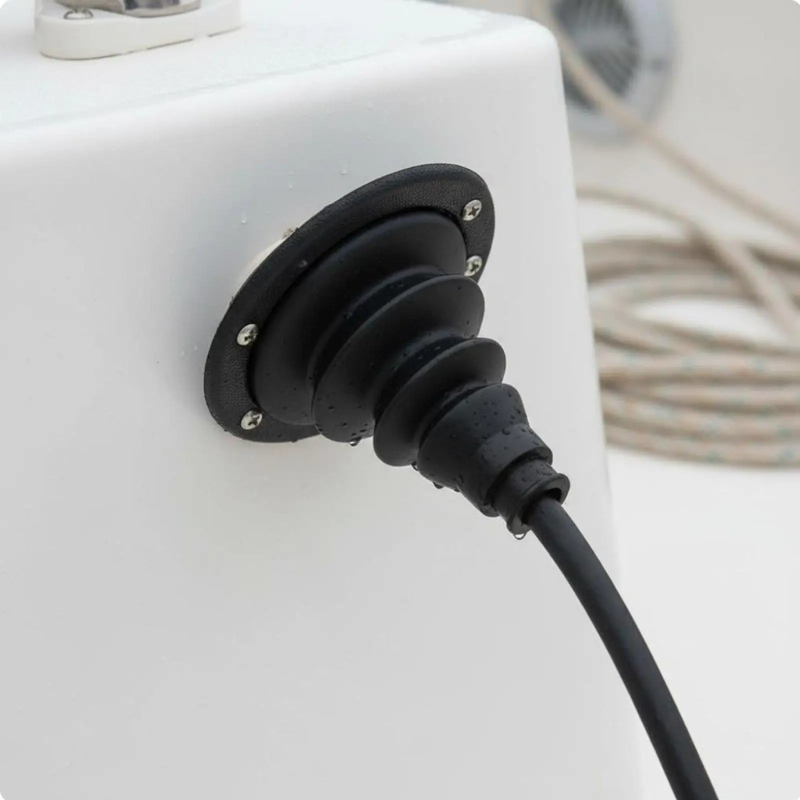 Flexible Silicone Grommet Seal for Steering Cable Boot Boat Deck Wiring Hole Cover with Pre Drilled Base