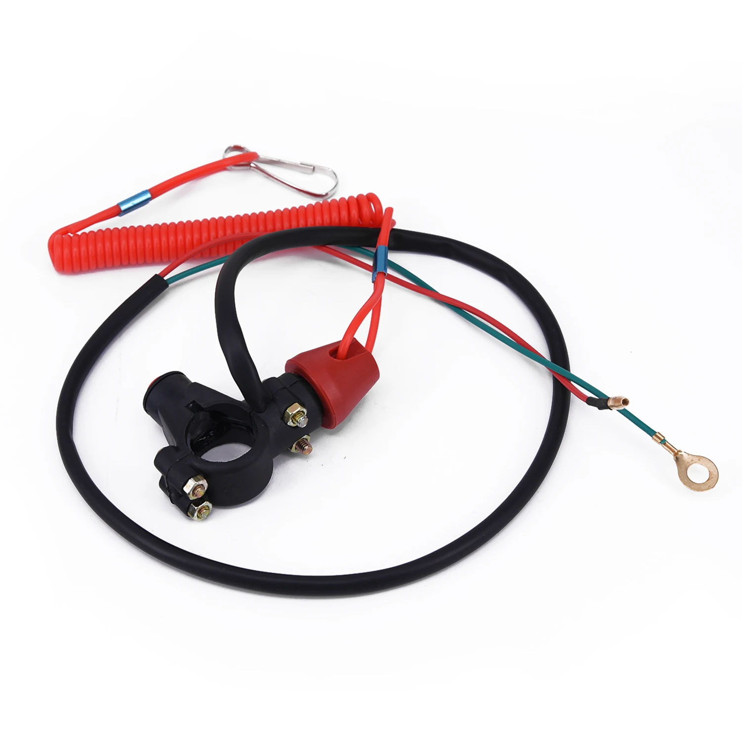 

ATV and Motorcycle Engine Kill Switch with Tether Lanyard Fits 1 Quads and 7/8 inch Handlebars for Engine Control