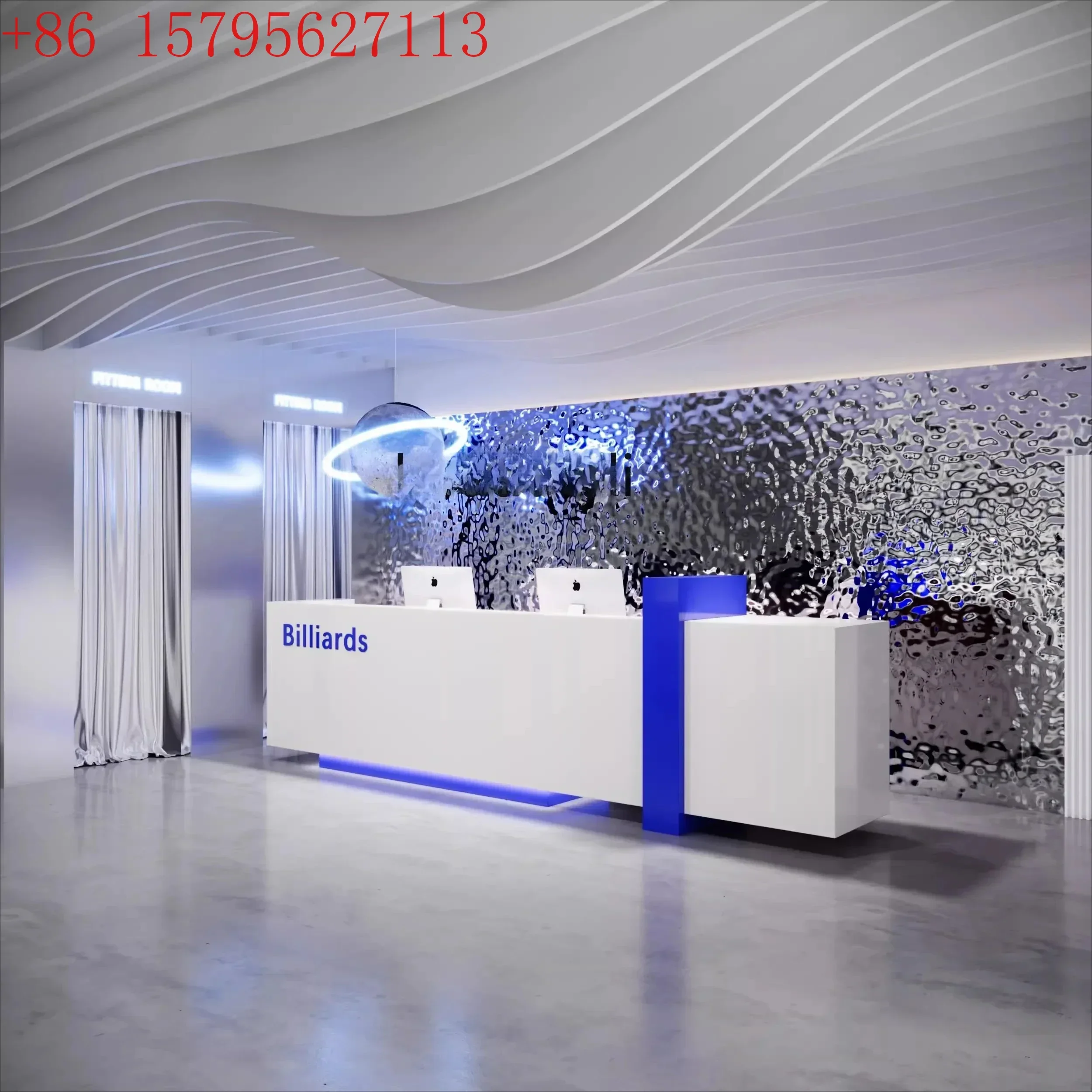 02 Modern and simple, company reception desk Hotel bar Billiards hall checkout page Clothing store Beauty salon counter