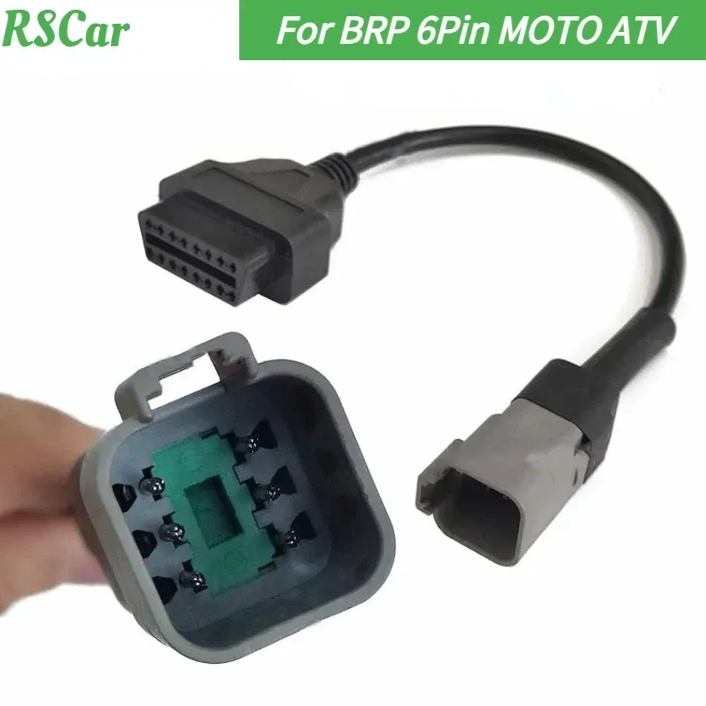 OBD2 16Pin Cable for Bombardier 6Pin 6P Motorcycle Faut Code Diagnostic Tool for BRP 6Pin MOTO ATV UTV Motorcycle