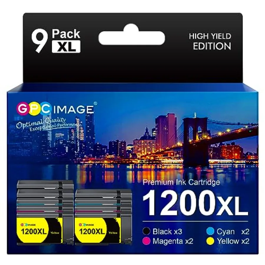 

Совместимый сменный чернильный картридж для 1200XL, предназначенный для использования с принтерами MAXIFY MB2720, MB2320, MB2700, MB2120, MB2020, MB2350, черный.