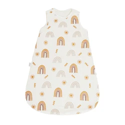 Happyflute Baby Sleeping Bag 1.0Tog Bamboo Cotton Print Vest Sleep Sack  For 0-2 years Newborn Baby