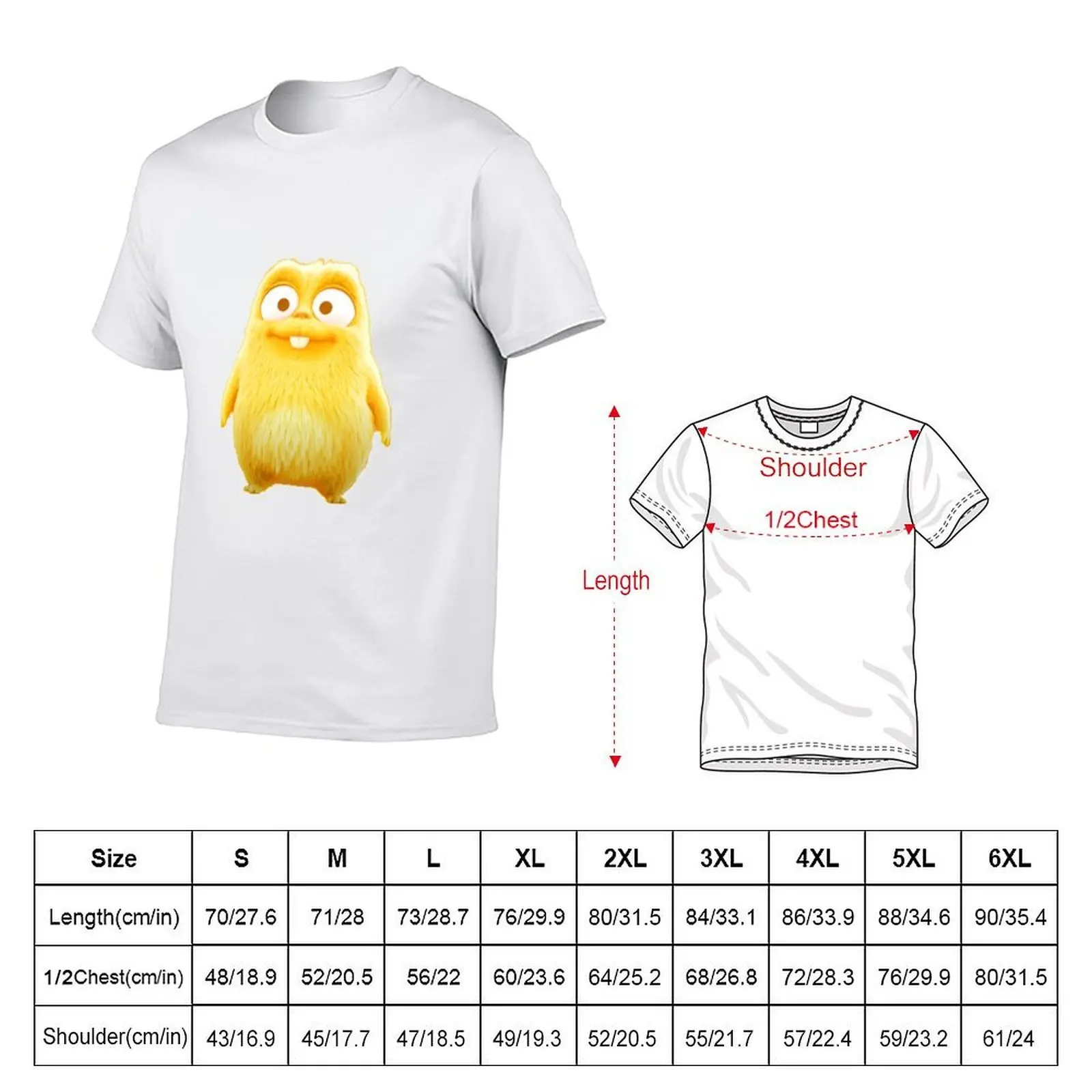 Lemmings Gold from Grizzy and Lemmings T-Shirt Luxury man anime oversized t shirt men