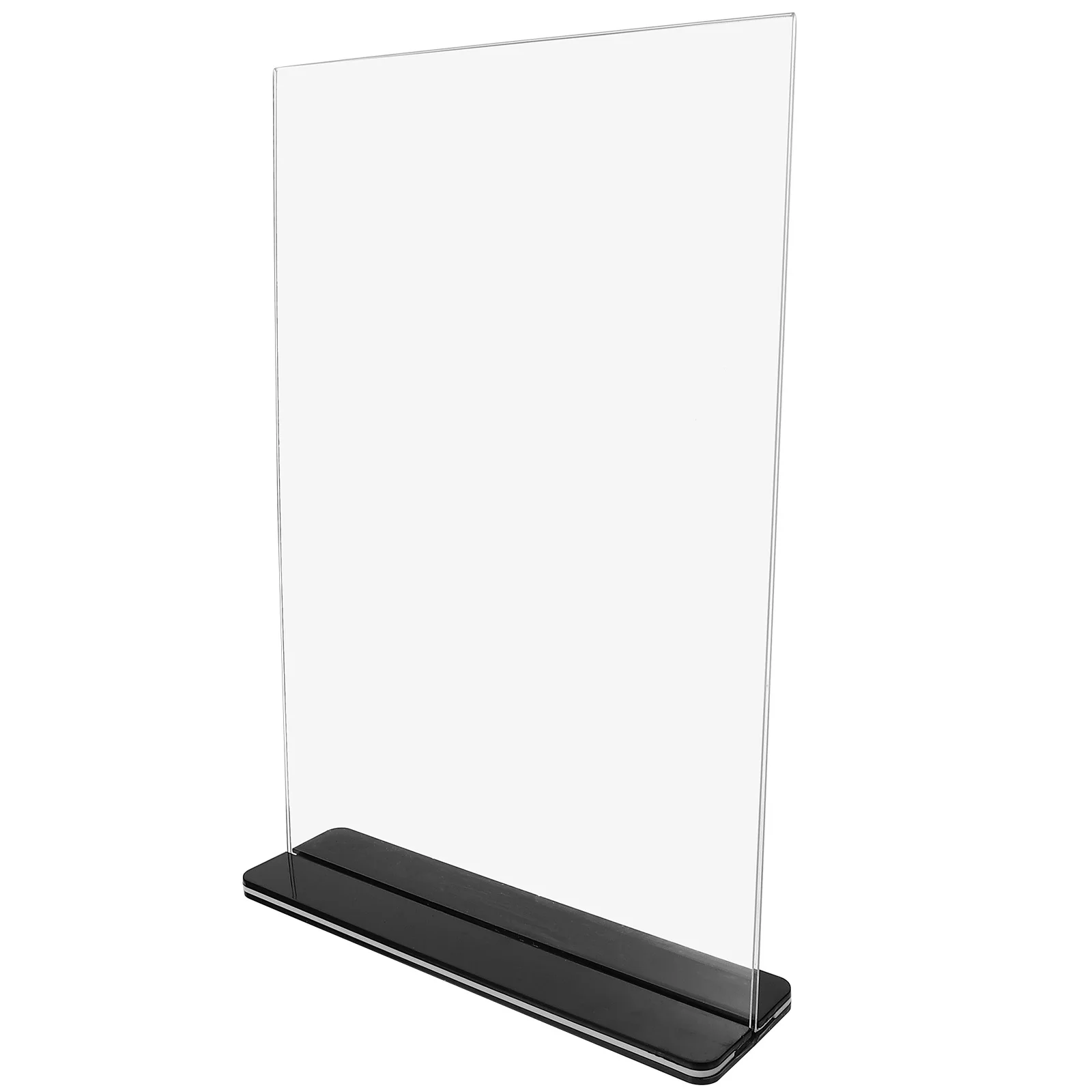 Support de panneau en acrylique transparent, présentoir Vertical Double face pour affiche de Menu, support d'affichage de bureau Stable, support d'étiquette en acrylique