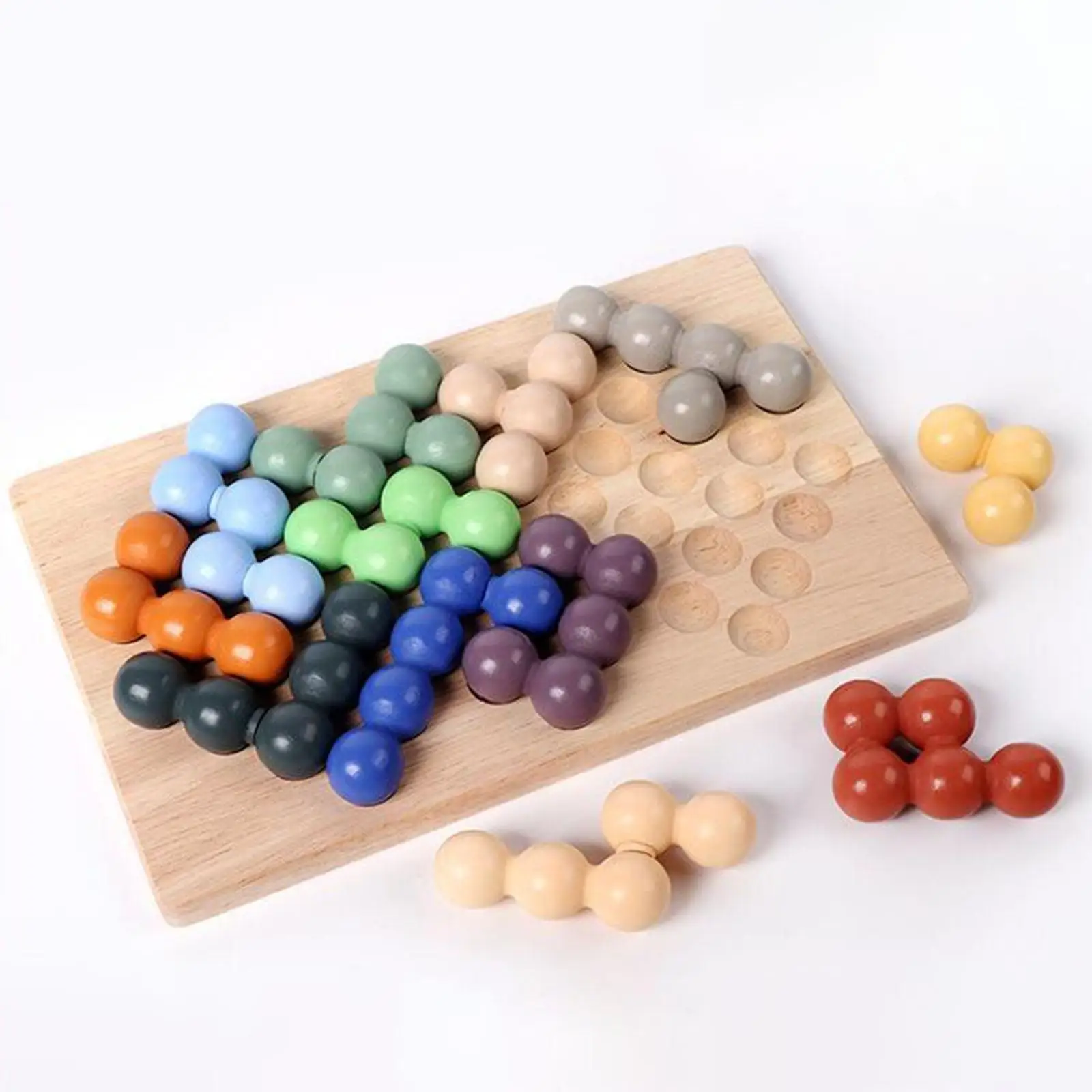 Beads Puzzle Brain Teaser,Board Game,Educational Toy,Interactive Travel Games Logical Game for Boys Girls Kids Children