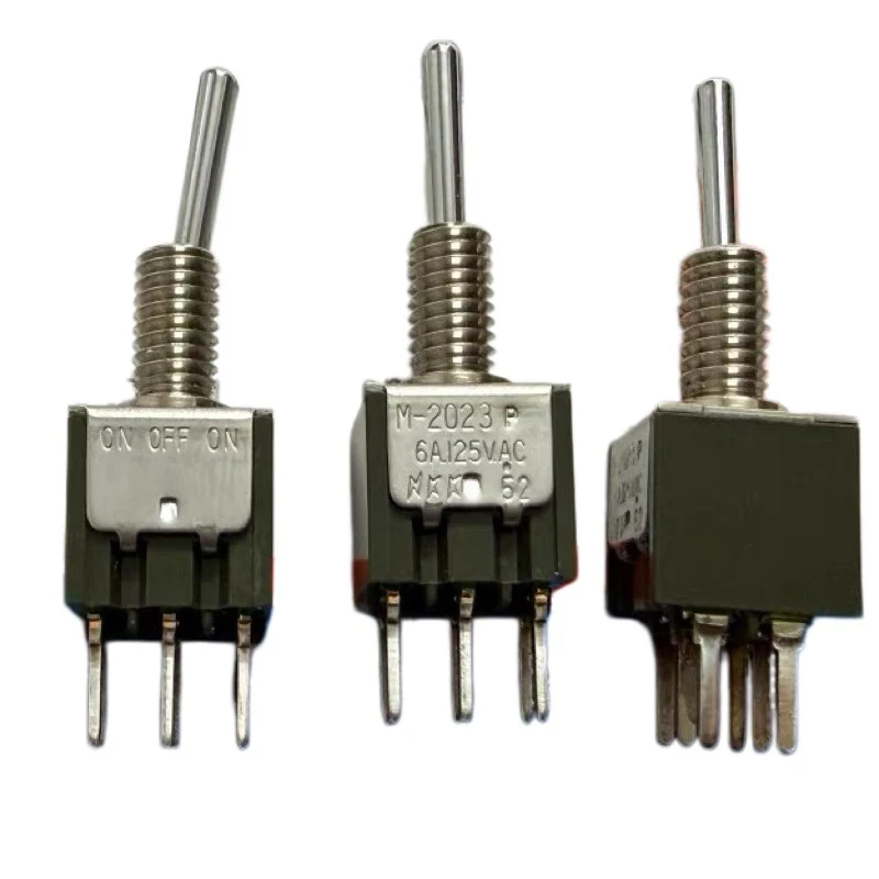 1PCS 100% imported Japanese NKK M-2023P button 6-pin 3-speed shaking power switch pin 6A M2023SS4W03