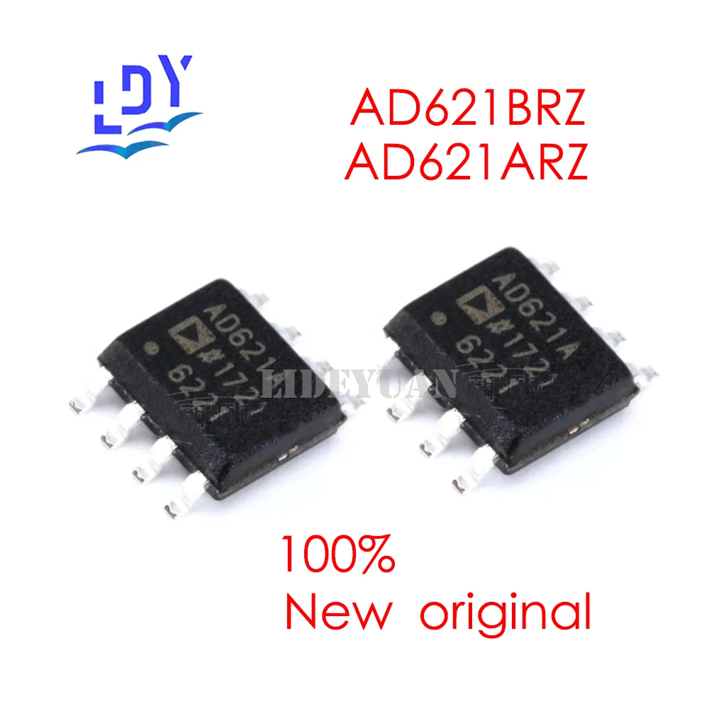 10pcs AD621ARZ  AD621BRZ Instrumentation amplifier chip IC industrial civil grade