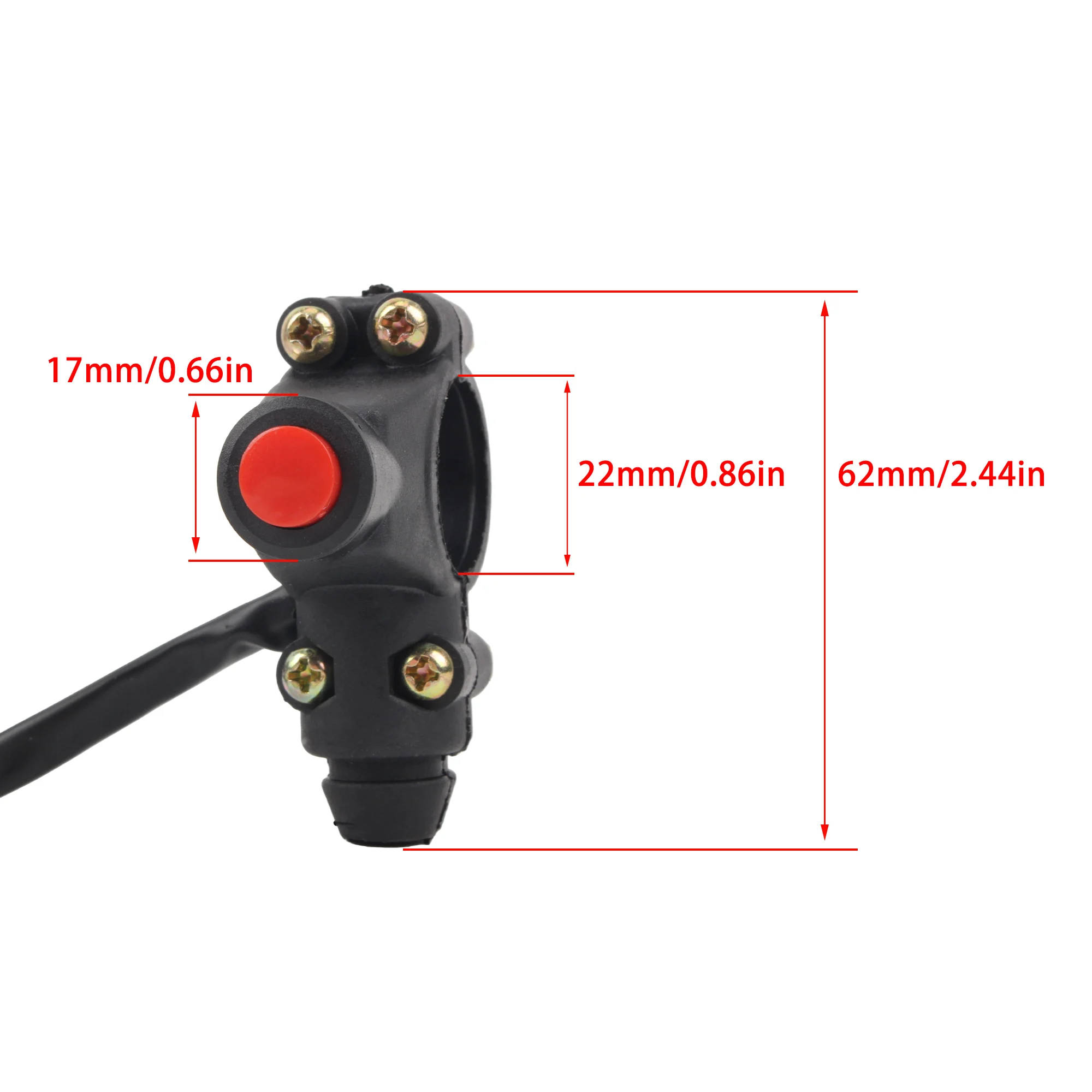 Motorcycle 22mm Hands-off Detection Auto Engine Shutdown Emergency Kill Stop Switch For LIYA 49CC Dirt Pocket Mini Bike Parts