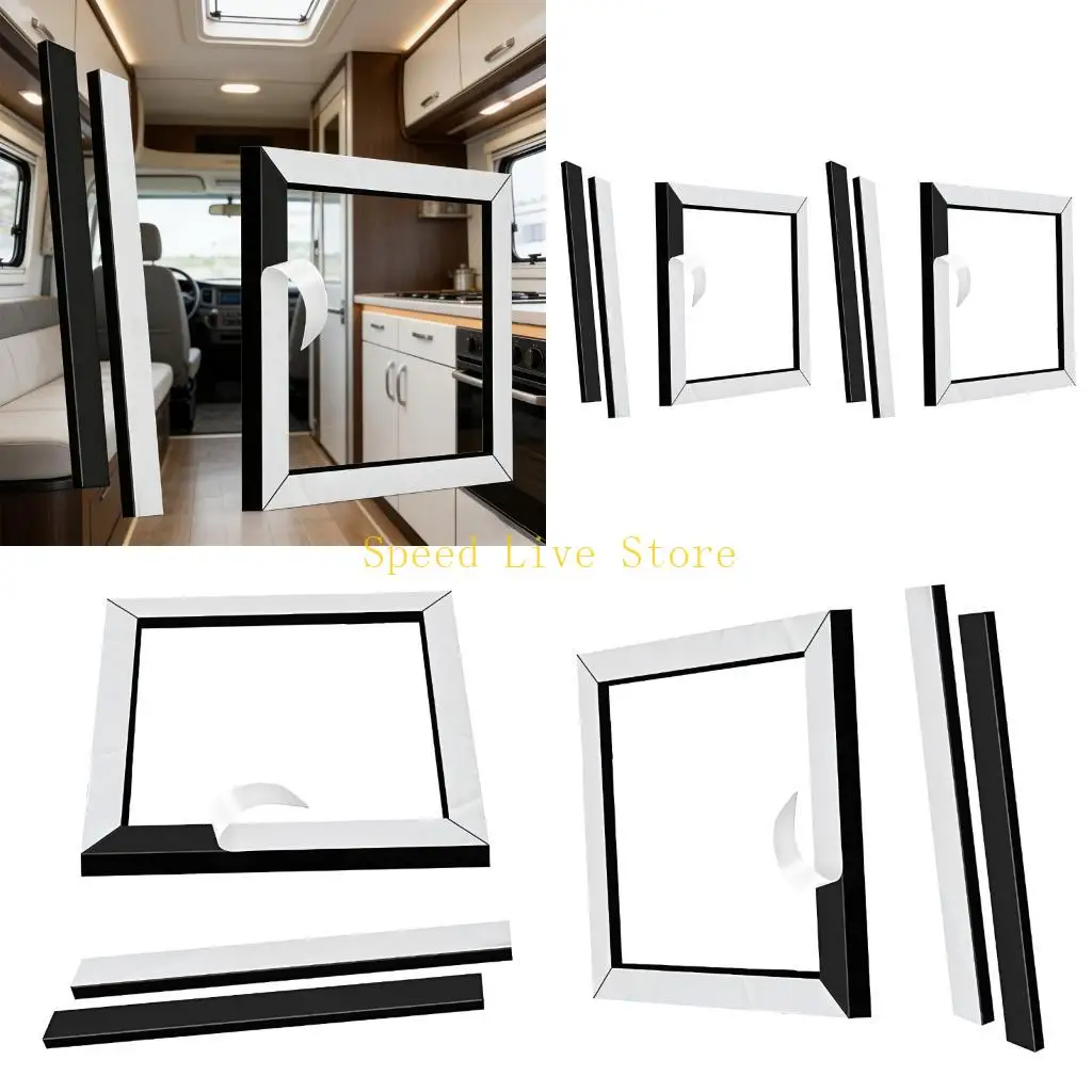 547C RVs Air Conditioner Foam Seal Includes Frame Gasket And Adjustable Leveling Pads Replacement Gasket Easy Installation