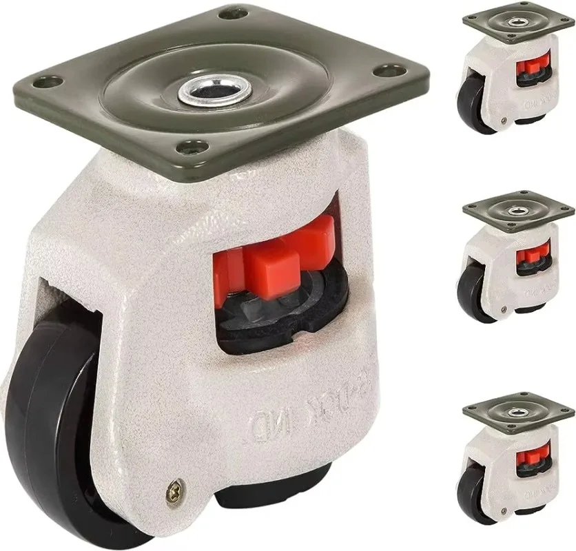 Universal Caster Adjustable Leveling Wheels for Aluminium Profile Machine Equipment 360 Degree Swivel Leveling Casters