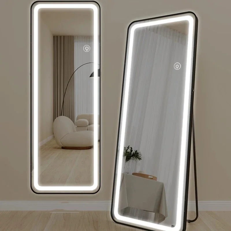 Led Hanging Mirror Items Vanity Items Living Room Modern Vintage Shower Bathroom Mirror Cute Travel Spiegels Home Decorations