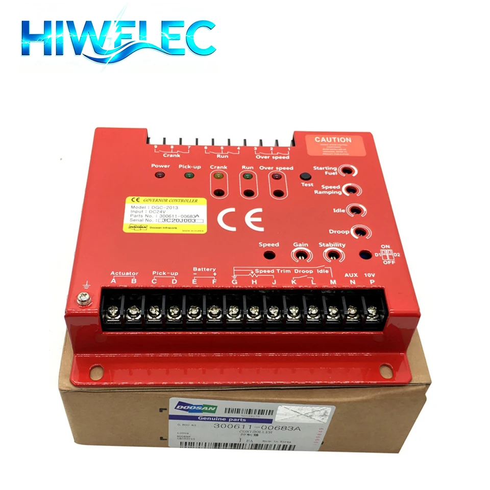 DGC-2013 Genuine Electronic Governor Red Speed Controller Generating Set Control Module 300611-00683A