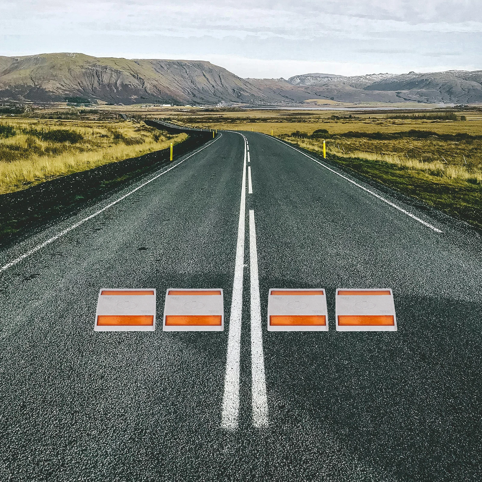 عاكس الطريق مسمار ماركر الألومنيوم للرؤية الليلية درب وقوف السيارات المرآب التحكم في حركة المرور مقطورة سيارة ملحق