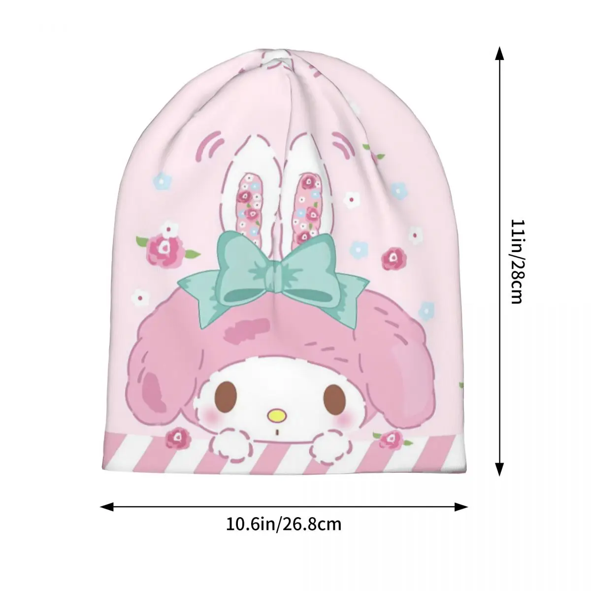 マイメロディかわいいハローキティボンネット帽子ヒップホップアウトドアスカリービーニー帽子男性女性用春ヘッドラップキャップ