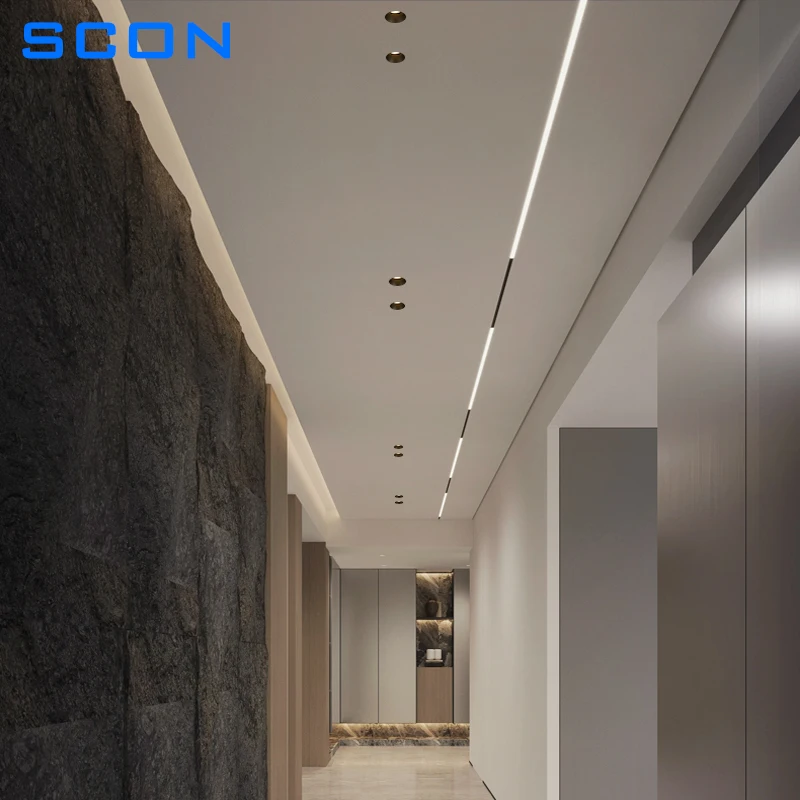 SCON-minifoco LED cuadrado sin marco, lámpara de lavado de pared de techo empotrado, 5w, COB, CRI Ra93, 2700k, 3000k, 4000k, luz antideslumbrante