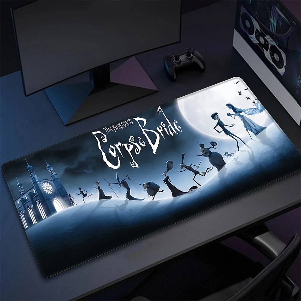 

Cartoon Disney Corpse Bride Mousepad HD Printing Computer Gamers Locking Edge Non-slip Mouse Pad XXL90x40cm Keyboard PC Desk Pad