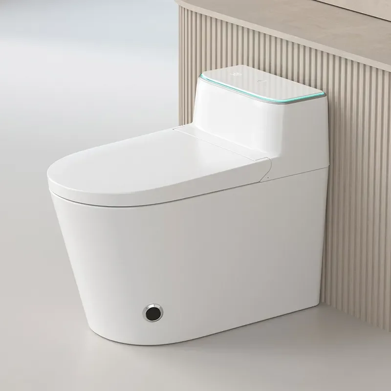 Smart Toilet Seat Cover Siphon Flush System No Electricity Required Silent Washing Bidet Attachment for Standard Ceramic Bowl