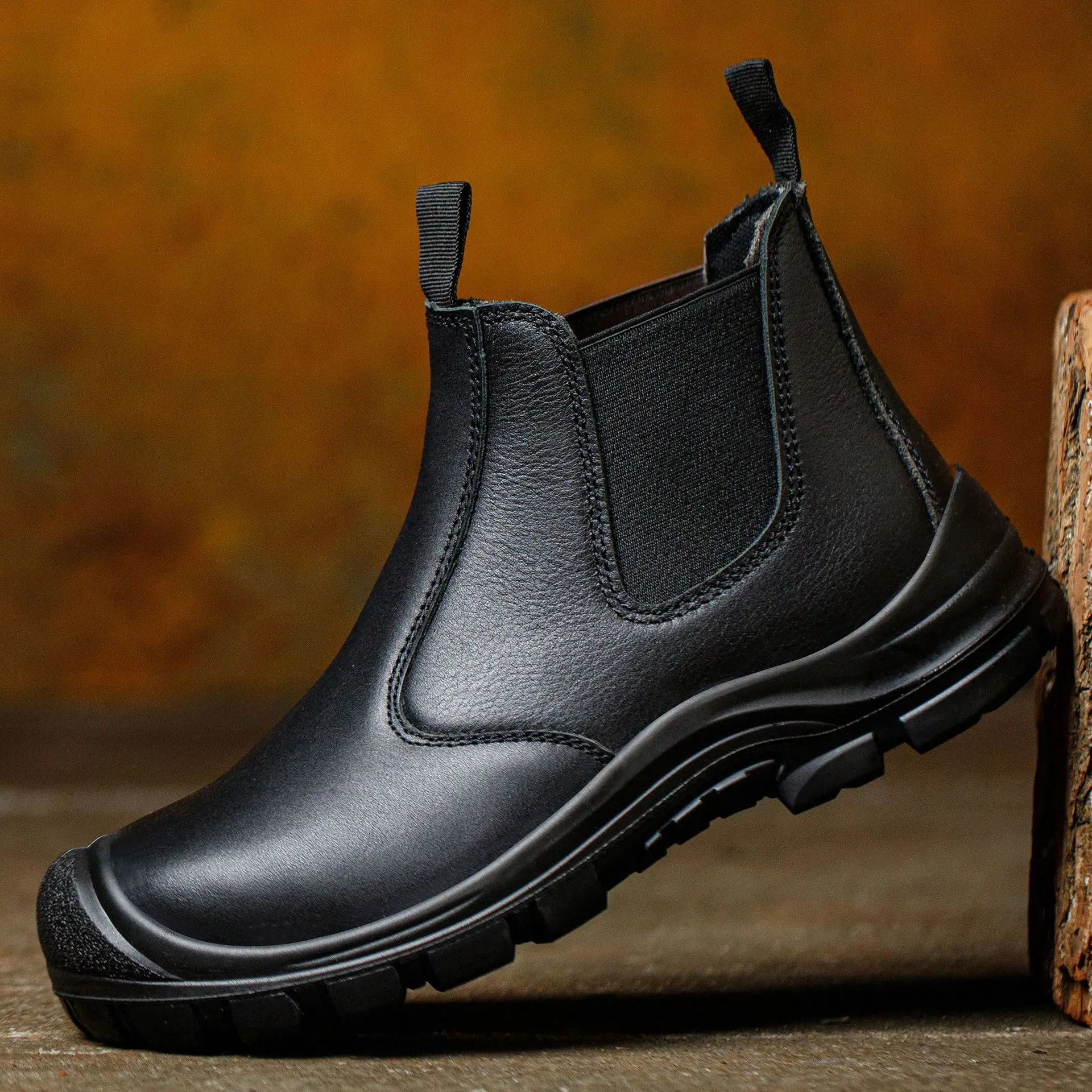 Labor Protection Shoes Men's Steel Toe Breathable Work Shoes One-foot Safety Shoes Casual Fashion