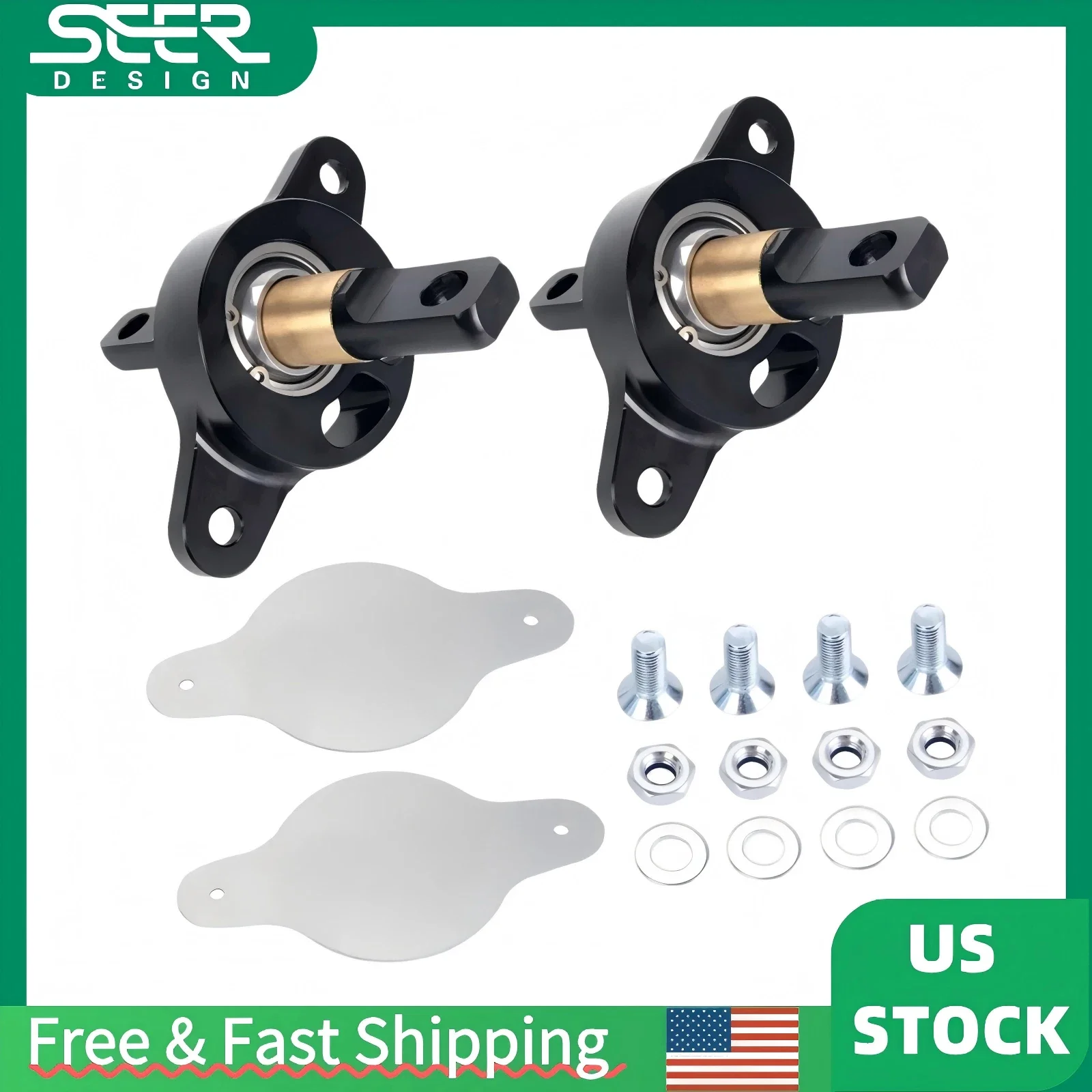 

Trailing Arm Spherical Bearing Bushing Kit Rear for Integra 1989-2001 Civic 1988-2000 Chassis Part Shipping from US