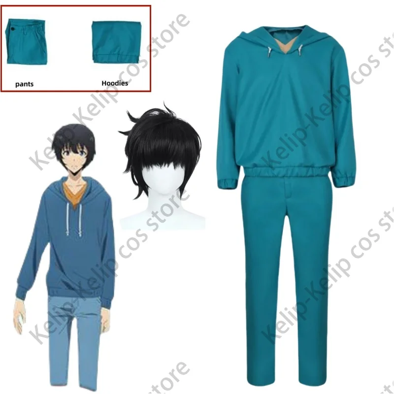 2024 New Anime Solo Sung Jinwoo Leveling Shun Mizushino Cosplay Costume Wig Hoodies Sports Uniform Man Leisure Time Party Suit