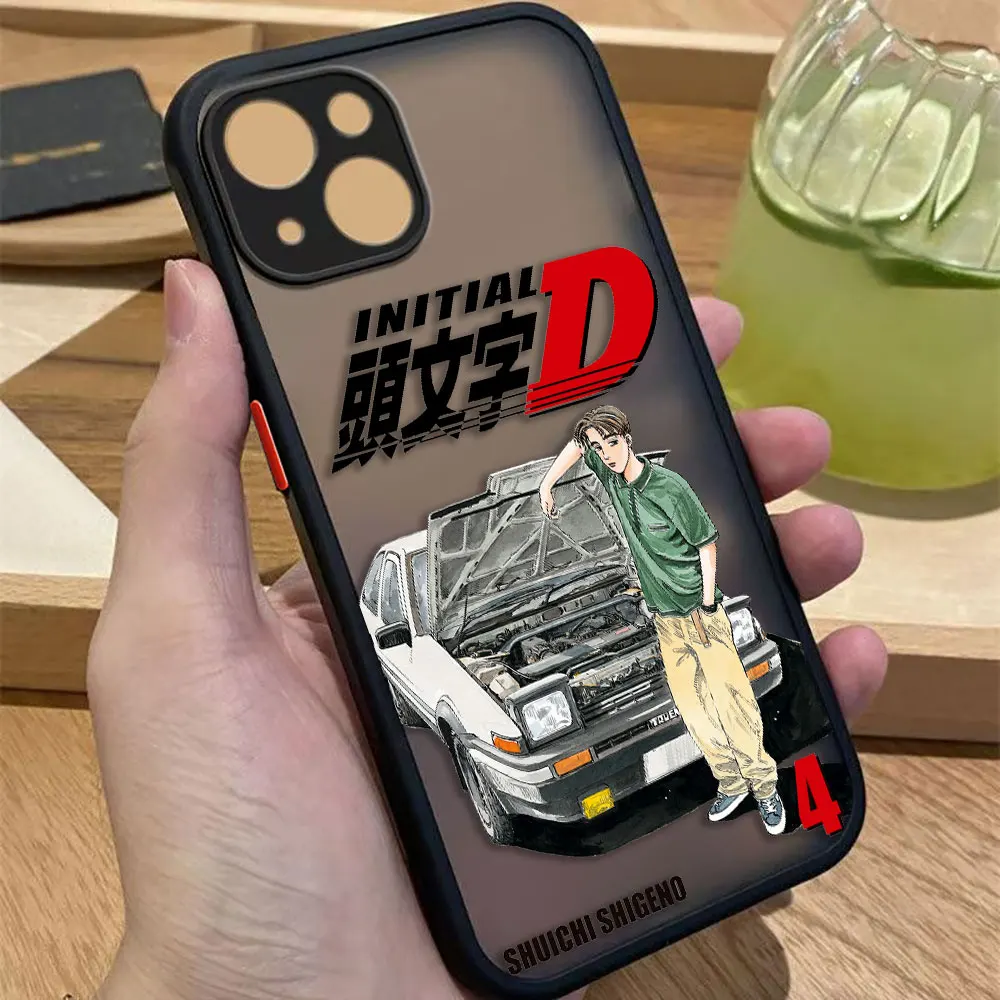 I-Iniziale D AE86 Fanale posteriore Veicolo Opaco Cassa Del Telefono Per Redmi NOTE 14 13 12 12S 11 11T 11S 10 10S 9T 9 9S 10X PRO PLUS TPU Caso