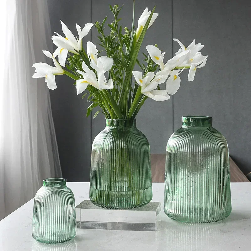 

Creative Vertical Transparent Vase Nordic Simple Modern Glass Vase Home Living Room Decorative Hydroponic Flower