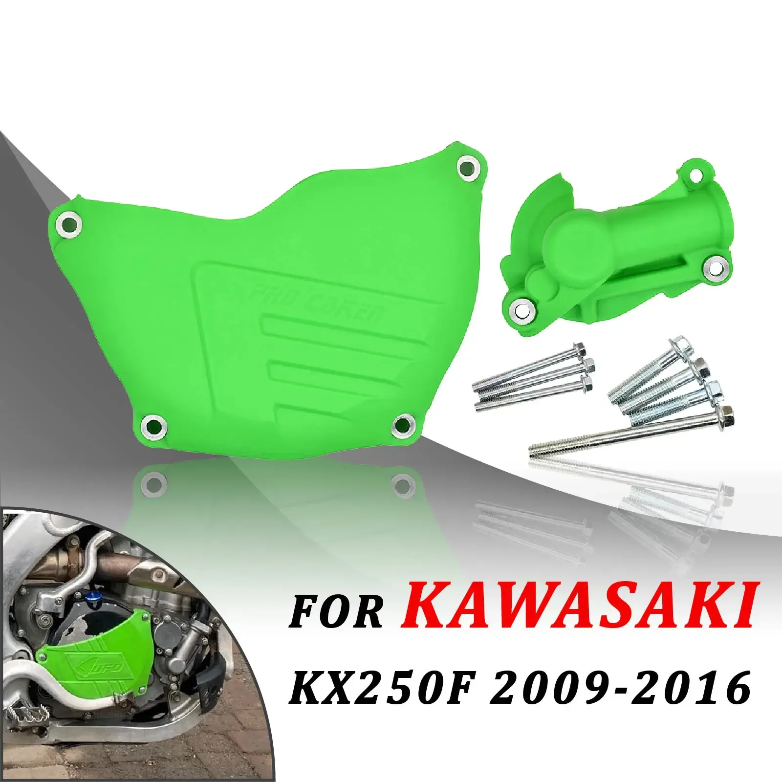 

For Kawasaki KX250F KX 250F KXF250 2009 2010 2011 2012 2013 2014 2015 2016 Dirt Bike Motocross Clutch Guard Water Pump Protector