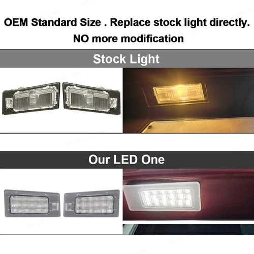 Imagen 2 del producto Luz LED de matrícula para Hyundai Elantra MD Accent Solaris, lámpara de número para Hyundai I30 Wagon Kia Ceed MK3 Cerato 3 Forte, 2 uds.