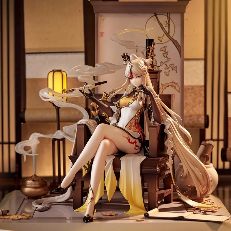 

В наличии Подлинный Ningguang·Veiled Lunar Privilege Ver. Коллекционная модель фигурки масштаба 1/7