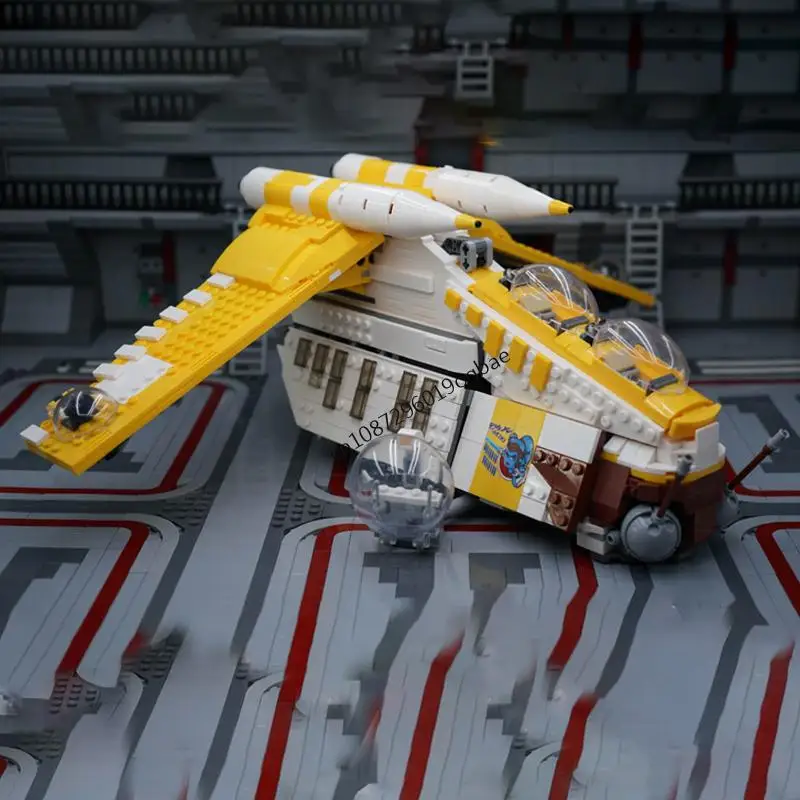 

New 1200Pcs Famous Star Battle Movie Moc 212Th Gunship Spaceship Model Building Block Diy Creative Ideas Kids Toys Birthday Gift