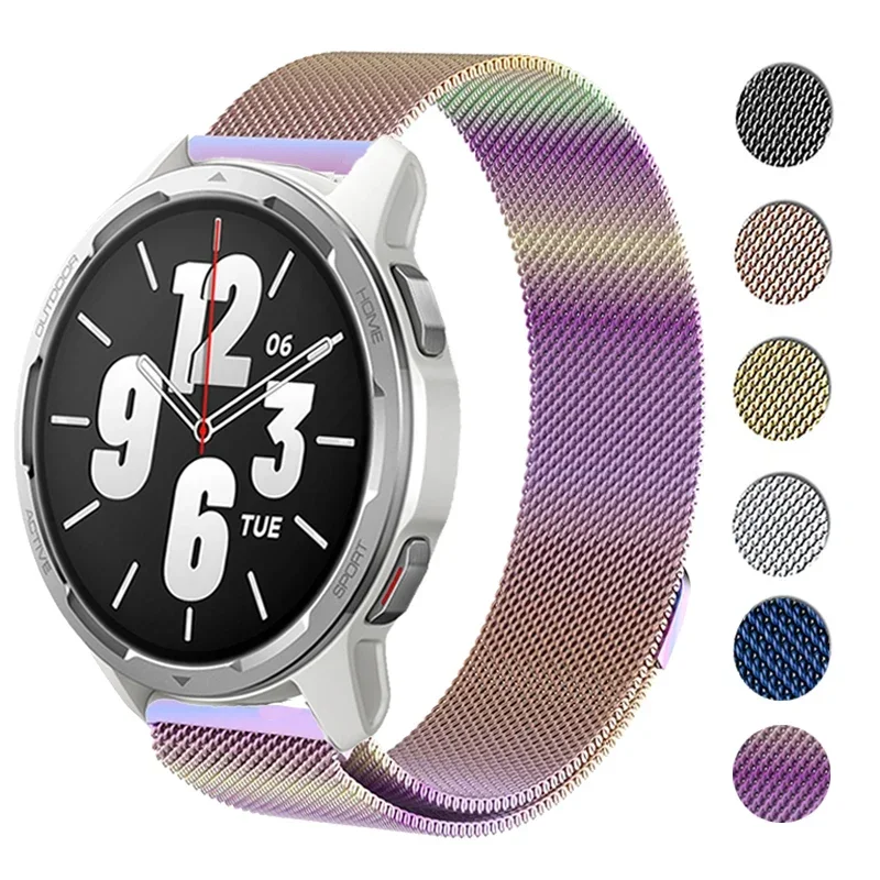 Magnetic loop bracelet For Xiaomi Watch S1 Active Smartwatch Strap Metal Wristband For Xiaomi Mi watch Sport Color 2 Watch Band