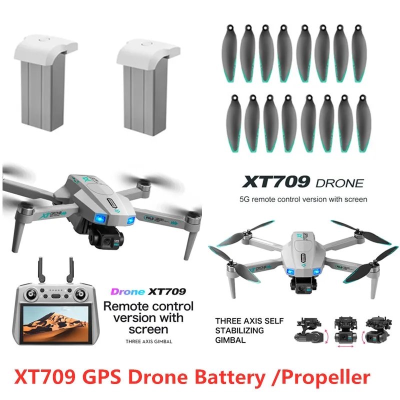 XT709 7.4V 2000MAH Batteria XT709 GPS di Controllo Remoto RC Drone Pezzi di Ricambio Batteria/Elica Per LSRC XT709 RC Drone accessorio
