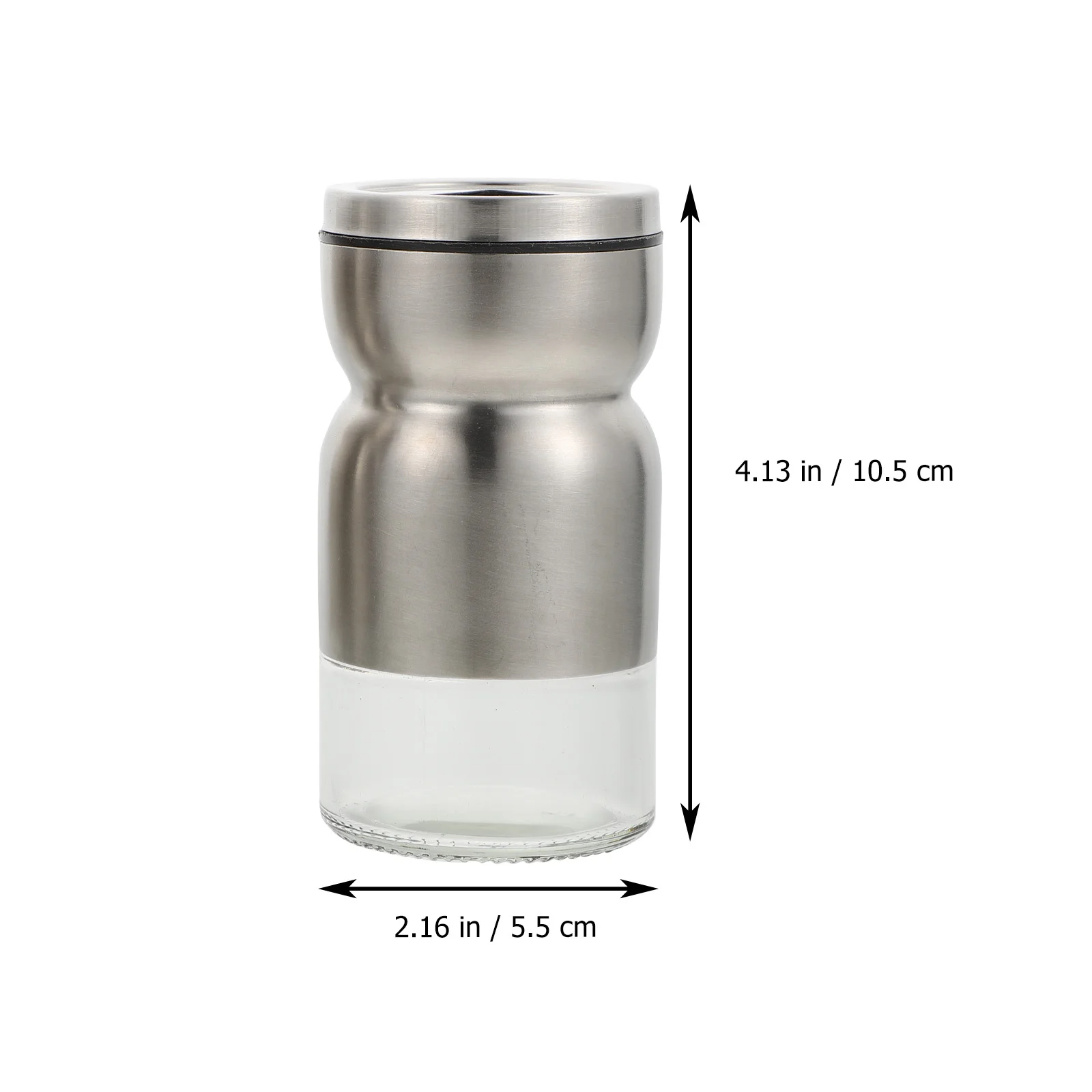 

2Pcs Creative Kitchen Seasoning Bottle Glass Spice Storage Easy Clean Reusable Practical Chic Food-Grade Material Strong