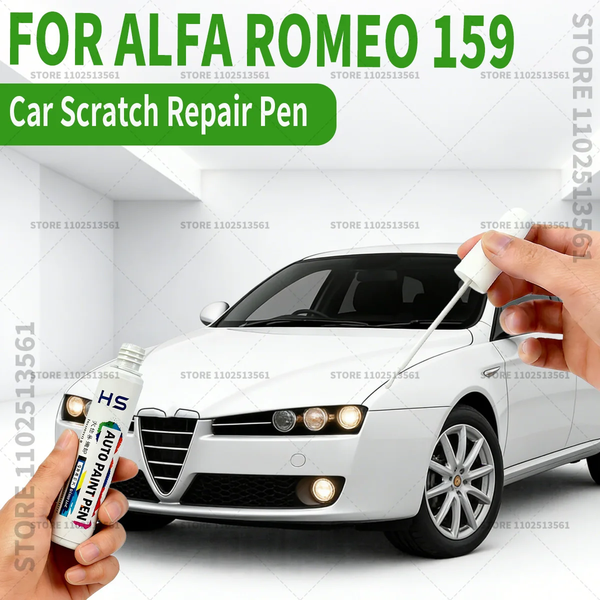 Bolígrafo para reparación de pintura de coche, eliminador de arañazos, accesorios DIY para automóviles, para ALFA ROMEO 159 Marroe Luci Di Bosco, blanco polar, rojo Alfa