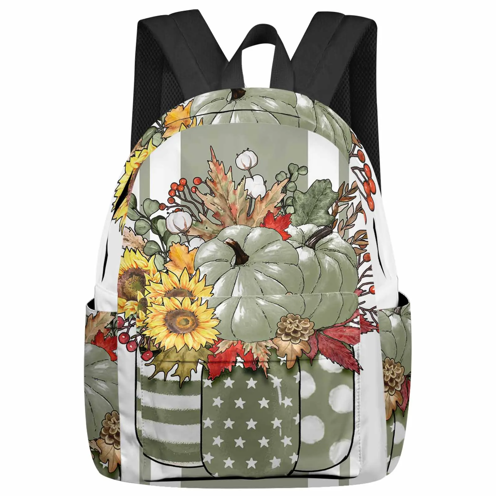 

Autumn Maple Leaf Bouquet Backpacks Teenagers Student School Bags Laptop Custom Backpack Men Women Travel