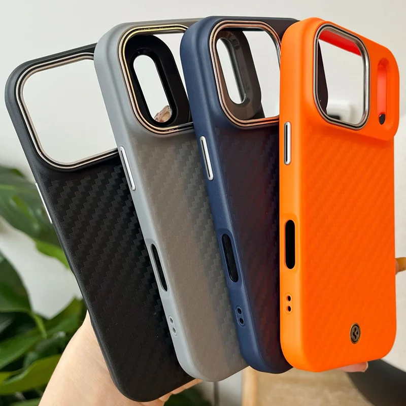 Spigen ENZO ATAMID MagFit For Magsafe Magnetic Case For iPhone Air 16 17 Pro Max Carbon Fiber Pattern Hard Phone Case/Cover
