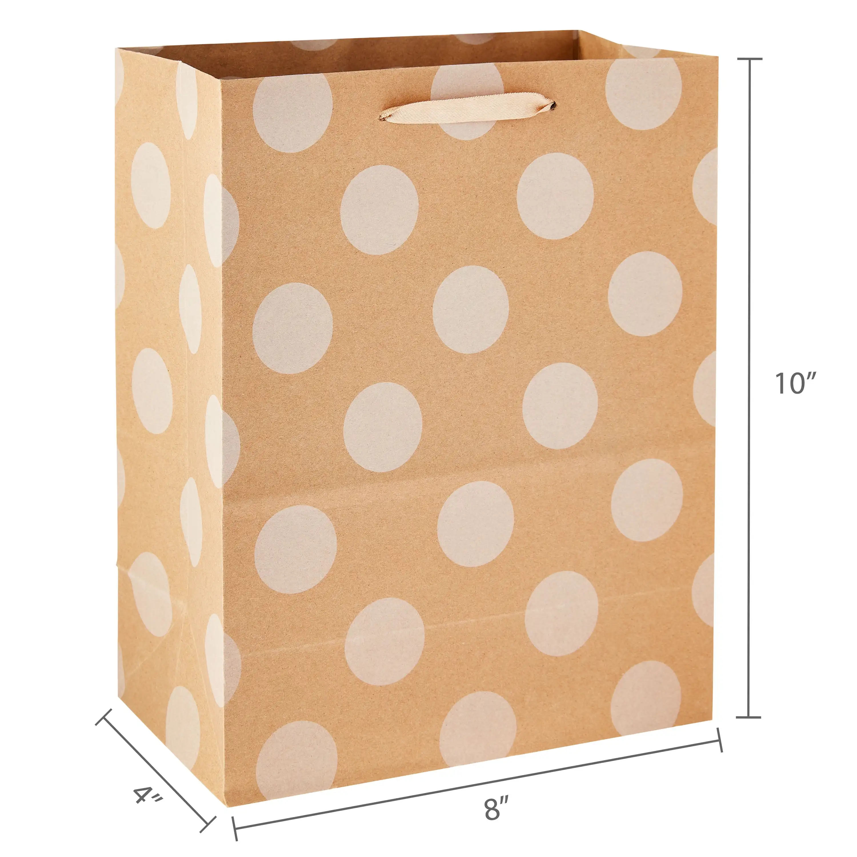 Большие бумажные пакеты с коричневым узором, 8 x 10 дюймов, 13 шт.