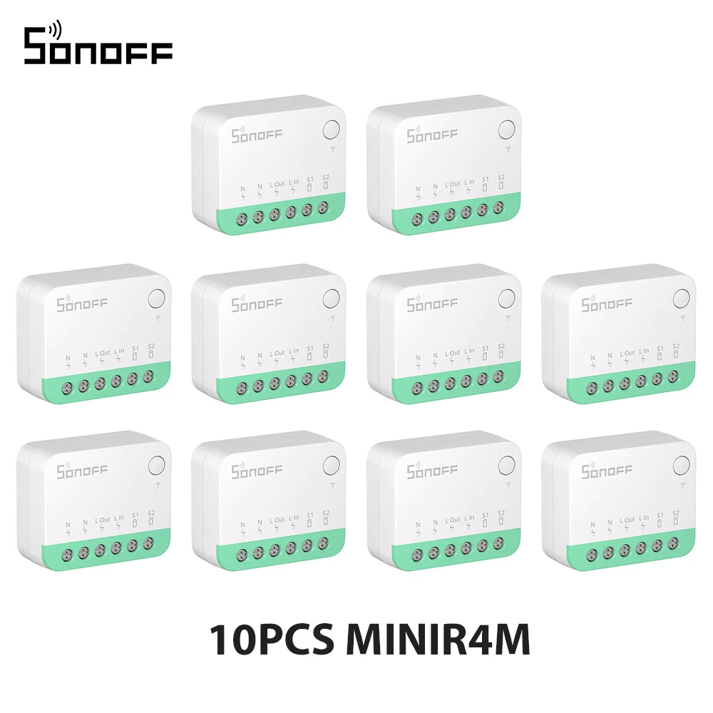 SONOFF MINIR4M Smart WiFi Schakelaar ESP32 Chip Mini Detach Relay EWeLink Spraakbesturing Compatibel met Alexa Google Home 1-10PCS