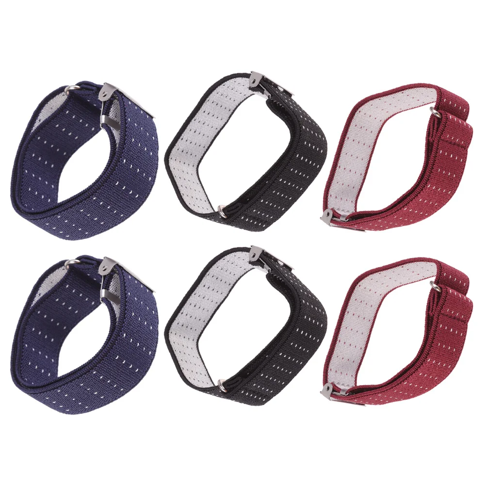 

3 пары подвязок на рукавах, противоскользящие держатели для рубашек, дизайн унисекс для официальной повседневной носки, прочные зажимы, удобная посадка, подвязки для рубашек унисекс