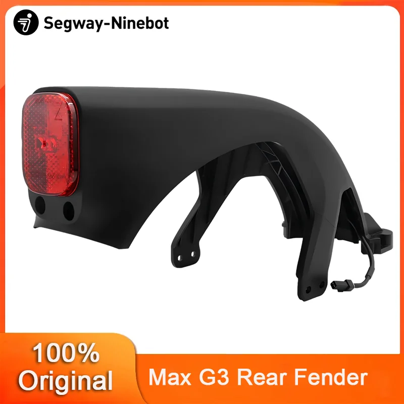 Image of Originaler hinterer Kotflügel mit Rücklichtbaugruppe für Ninebot By Segway MAX G3 G3D G3E Elektroroller, hinteres Rad-Kotflügel-Zubehör
