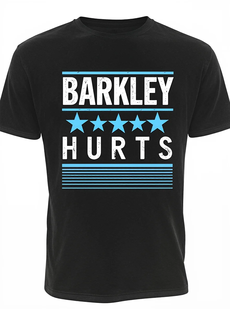 

Men's Black BARKLEY HURTS T-Shirt - 180gsm Cotton Streetwear Gym Tee Nontransparent