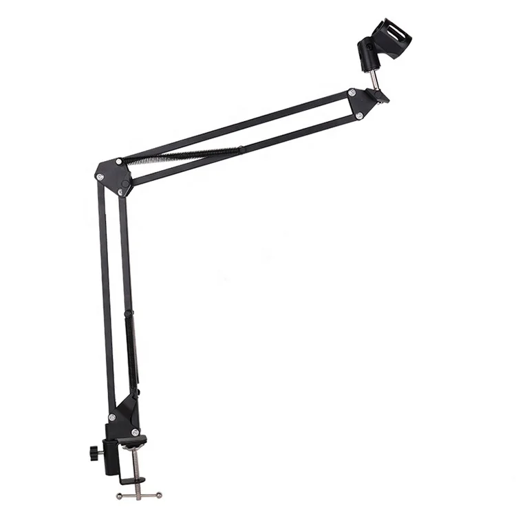 Professional Flexible Desktop Microphone Hanging Adjustable Boom Scissor Arm Stand for Podcast Streaming Youtube